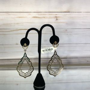 NWT Neiman Marcus Gold-tone Chandelier Drop Earrings